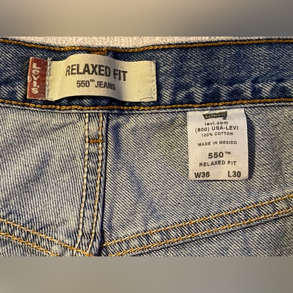 Vintage Men’s Levi 550 Jeans. 36 X 30. - Picture 5 of 12